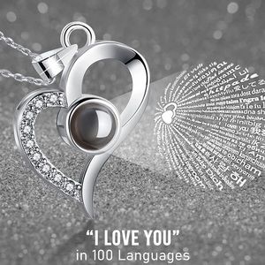 New heart necklace “I love you”